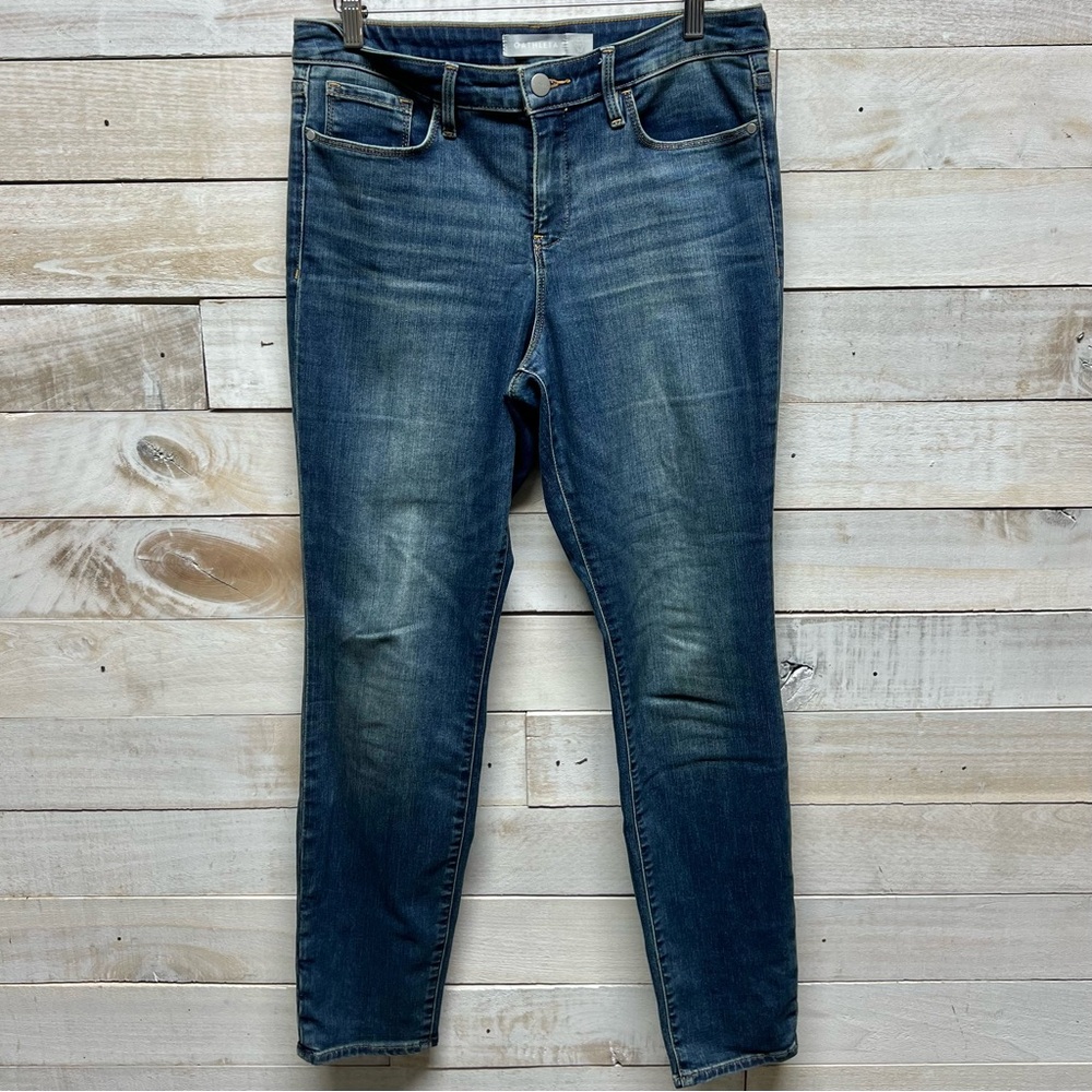 Athleta‎ Jeans Womens 10 32x28 Blue Sculptek Innovative High Rise Slim Straight